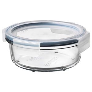 Glass food container